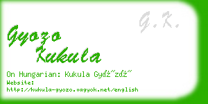 gyozo kukula business card